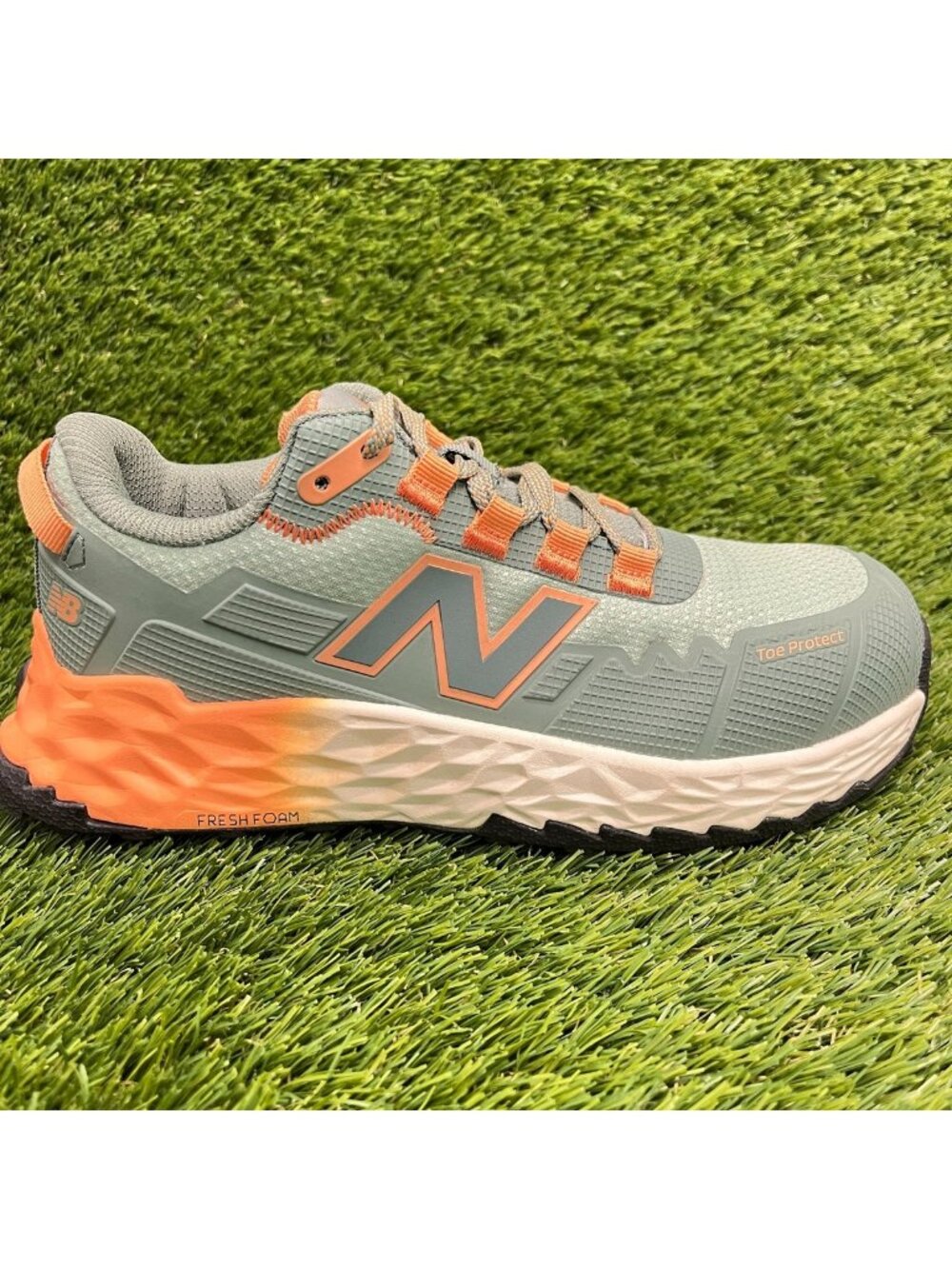 New Balance Fresh Foam Cremorne Womens Size 5D Green Composite Toe Work Shoes